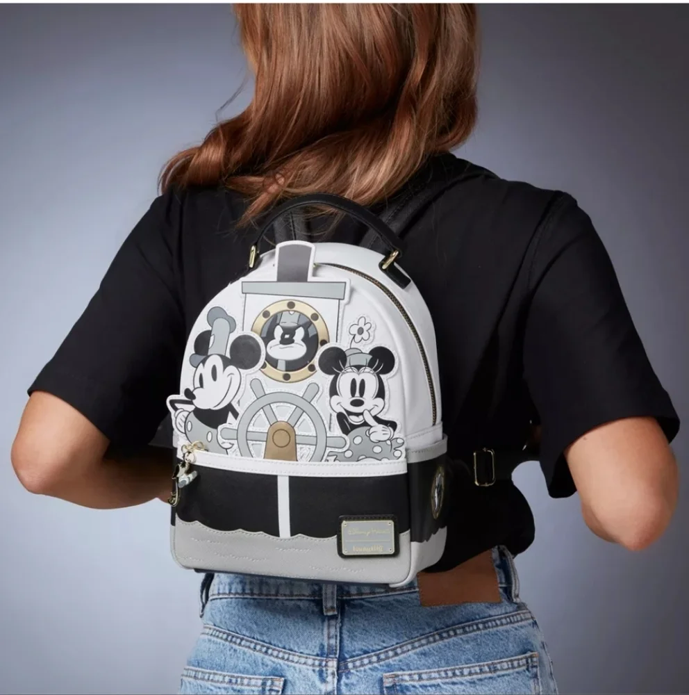 Disney Parks Loungefly Steamboat Willie Backpack NWOT